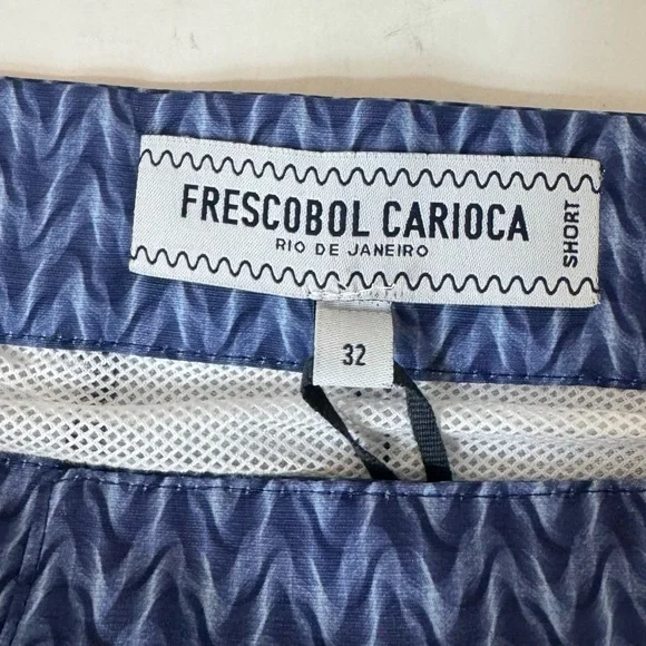 NWT FRESCOBOL CARIOCA Tailored Swim Shorts Micro Lencois With Branded Travel Bag - Picture 3 of 16